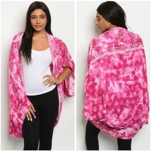 Tie dye oversized cardigan